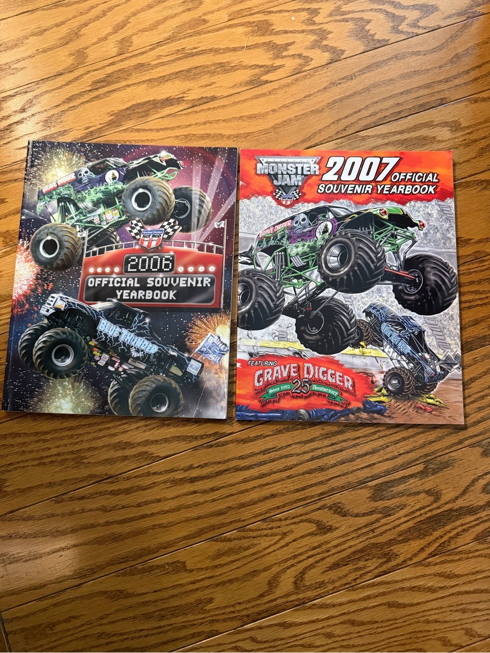 Monster Jam Grave Digger 2006 and 2007 Official Souvenir Yearbooks